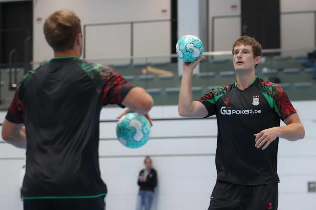 July 22, 2026, xtgx, Handball, Opel HBL, SC Magdeburg s first training session, photo by Bennet Wiegert, Magdeburg, Magdeburg coach