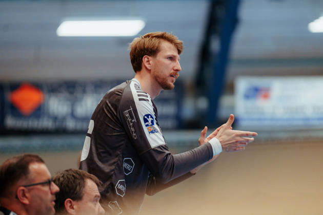 2 Handball Bundesliga 32 Matchday Dessau Roßlauer HV 06 SG BBM Bietigheim Philip Ambrose Dessau Roßlauer HV 06, 16 fires The Team to at 22 05 2026 in Anhalt Arena, Dessau Rosslau Saxony Anhalt Dessau Rosslau Anhalt Arena Dessau Saxony Anhalt Germany