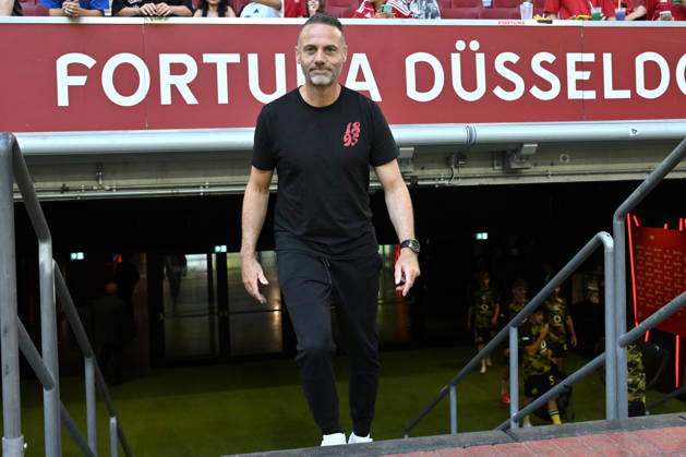 Coach Alexander Ende, Fortuna Düsseldorf, July 25, 2026, Soccer, 2026–2027 Season, Friendly Match, Fortuna Düsseldorf vs. Borussia Dortmund, 2–1, Düsseldorf, North Rhine-Westphalia, Germany Team2