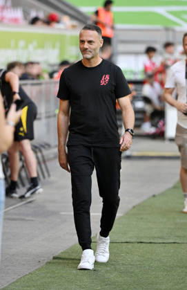 Coach Alexander Ende, Fortuna Düsseldorf, July 25, 2026, Soccer, 2026–2027 Season, Friendly Match, Fortuna Düsseldorf vs. Borussia Dortmund, 2–1, Düsseldorf, North Rhine-Westphalia, Germany Team2