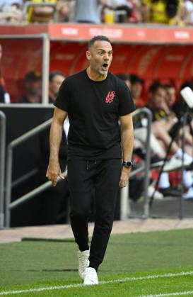 Coach Alexander Ende, Fortuna Düsseldorf, July 25, 2026, Soccer, 2026–2027 Season, Friendly Match, Fortuna Düsseldorf vs. Borussia Dortmund, 2–1, Düsseldorf, North Rhine-Westphalia, Germany Team2