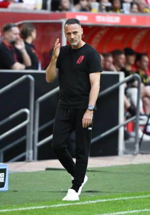 Coach Alexander Ende, Fortuna Düsseldorf, July 25, 2026, Soccer, 2026–2027 Season, Friendly Match, Fortuna Düsseldorf vs. Borussia Dortmund, 2–1, Düsseldorf, North Rhine-Westphalia, Germany Team2