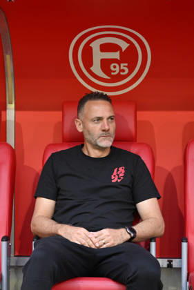 Coach Alexander Ende, Fortuna Düsseldorf, July 25, 2026, Soccer, 2026–2027 Season, Friendly Match, Fortuna Düsseldorf vs. Borussia Dortmund, 2–1, Düsseldorf, North Rhine-Westphalia, Germany Team2
