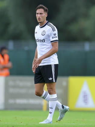 Younes Ebnoutalib of Eintracht Frankfurt looks disappointed during the friendly match between Trabzonspor and Eintracht Frankfurt, SAK Sportanlage Nonntal on July 26, 2026, in Salzburg, Austria. Photo by Marco Steinbrenner, DeFodi Images. Younes Ebnoutalib of Eintracht Frankfurt looks dejected during the friendly match between Trabzonspor and Eintracht Frankfurt at SAK Sportanlage Nonntal on July 26, 2026 in Salzburg, Austria. Photo by Marco Steinbrenner, DeFodi Images