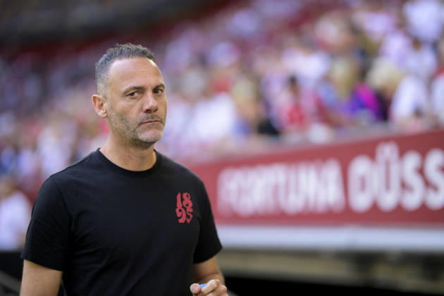 Coach Alexander Ende, Fortuna Düsseldorf Soccer Friendly Match: Fortuna Düsseldorf vs. Borussia Dortmund 2–1, on July 25, 2026, in Düsseldorf, Germany, at Merkur Spiel Arena
