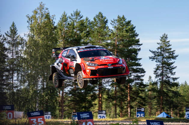 IPA87110683 - Takamoto Katsuta (JPN) and Aaron Johnston (IRL) in a Toyota GR Yaris Rally1 from Toyota Gazoo Racing WRT in action during the FIA WRC, Motorsport Rallye, WM SECTO RALLY FINLAND in Jyväskylä, Finland, July 30–August 2, 2026. Copyright: xFedericoxManoni IPAxSportx xx 87110683