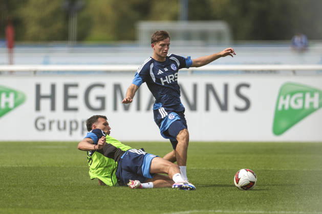 July 30, 2026, Soccer, FC Schalke 04 Training by Dejan Ljubicic, FC Schalke 04; Vitalie Becker, FC Schalke 04, Gelsenkirchen, FC Schalke 04 Training Facility, North Rhine-Westphalia, Germany, xRHR PHOTO YYx Copyright: RHR-FOTOx RHR-FOTO YY