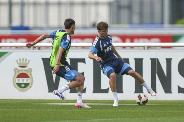 July 30, 2026, Soccer, FC Schalke 04 Training by Dejan Ljubicic, FC Schalke 04; Vitalie Becker, FC Schalke 04, Gelsenkirchen, FC Schalke 04 Training Facility, North Rhine-Westphalia, Germany, xRHR PHOTO YYx Copyright: RHR-FOTOx RHR-FOTO YY