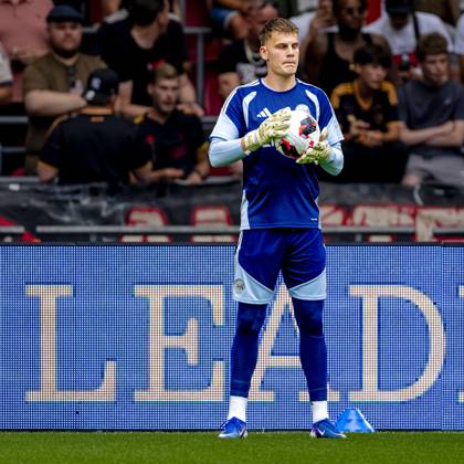 AMSTERDAM: AFC Ajax Amsterdam goalkeeper Maarten Paes during the Conference League match between AFC Ajax and FK Vojvodina at the Johan Cruijff ArenA on July 30, 2026, in Amsterdam, the Netherlands. Photo by DeFodi Images