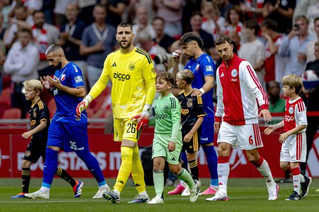 AMSTERDAM: AFC Ajax Amsterdam goalkeeper Maarten Paes during the Conference League match between AFC Ajax and FK Vojvodina at the Johan Cruijff ArenA on July 30, 2026, in Amsterdam, the Netherlands. Photo by DeFodi Images
