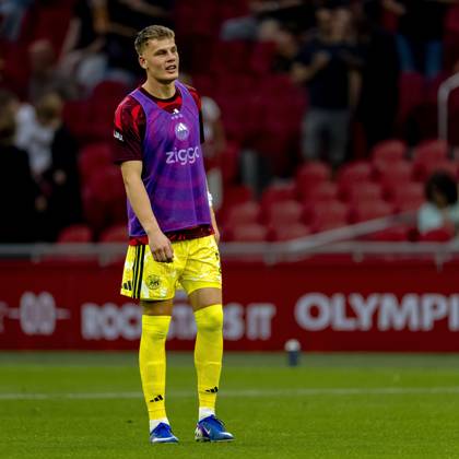 AMSTERDAM: AFC Ajax Amsterdam goalkeeper Joeri Heerkens during the Conference League match between AFC Ajax and FK Vojvodina at the Johan Cruijff ArenA on July 30, 2026, in Amsterdam, the Netherlands. Photo by DeFodi Images