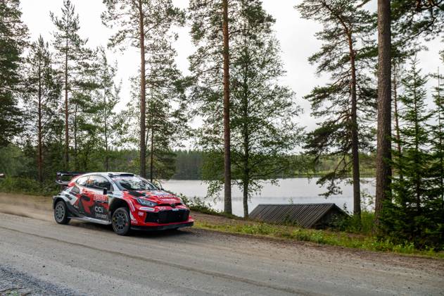 IPA87154458 - Takamoto Katsuta (JPN) and Aaron Johnston (IRL) in a Toyota GR Yaris Rally1 from Toyota Gazoo Racing WRT in action during the FIA WRC, Motorsport Rallye, WM SECTO RALLY FINLAND in Jyväskylä, Finland, July 30–August 2, 2026. Copyright: xFedericoxManoni IPAxSportx xx 87154458