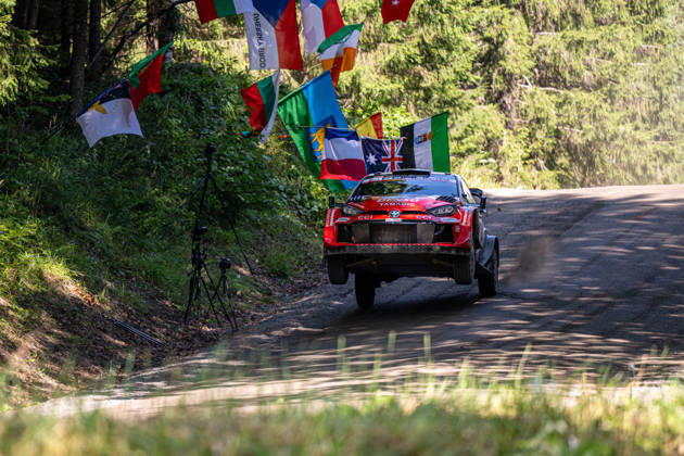 IPA87154682 - Takamoto Katsuta (JPN) and Aaron Johnston (IRL) in a Toyota GR Yaris Rally1 from Toyota Gazoo Racing WRT in action during the FIA WRC, Motorsport Rallye, WM SECTO RALLY FINLAND in Jyväskylä, Finland, July 30–August 2, 2026. Copyright: xFedericoxManoni IPAxSportx xx 87154682