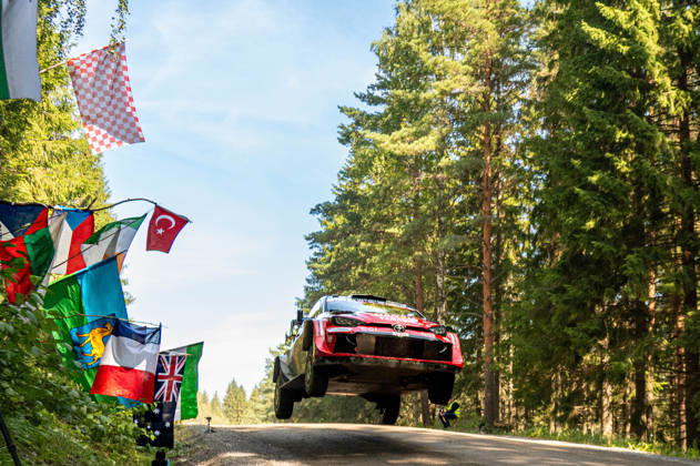 IPA87154673 - Takamoto Katsuta (JPN) and Aaron Johnston (IRL) in a Toyota GR Yaris Rally1 from Toyota Gazoo Racing WRT in action during the FIA WRC, Motorsport Rallye, WM SECTO RALLY FINLAND in Jyväskylä, Finland, July 30–August 2, 2026. Copyright: xFedericoxManoni IPAxSportx xx 87154673