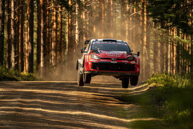 IPA87163970 - Takamoto Katsuta (JPN) and Aaron Johnston (IRL) in a Toyota GR Yaris Rally1 from Toyota Gazoo Racing WRT in action during the FIA WRC, Motorsport Rallye, WM SECTO RALLY FINLAND in Jyväskylä, Finland, July 30–August 2, 2026. Copyright: xFedericoxManoni IPAxSportx xx 87163970