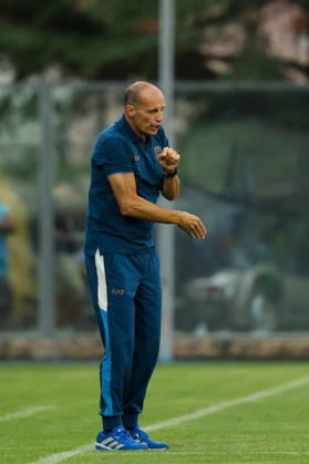 Napoli™s head coach Massimiliano Allegri during the friendly match Napoli and Osasuna at the Teofilo Patini Stadium in Castel Di Sangro, Central Southern Italy - Wednesday, August 05 , 2026. - Soccer .  Copyright: xAlessandroxGarofalo LaPressex