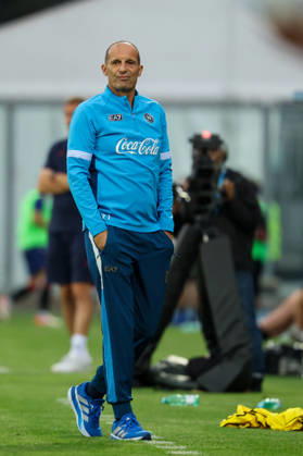 Napoli™s head coach Massimiliano Allegri during the friendly match Napoli and Osasuna at the Teofilo Patini Stadium in Castel Di Sangro, Central Southern Italy - Wednesday, August 05 , 2026. - Soccer .  Copyright: xAlessandroxGarofalo LaPressex