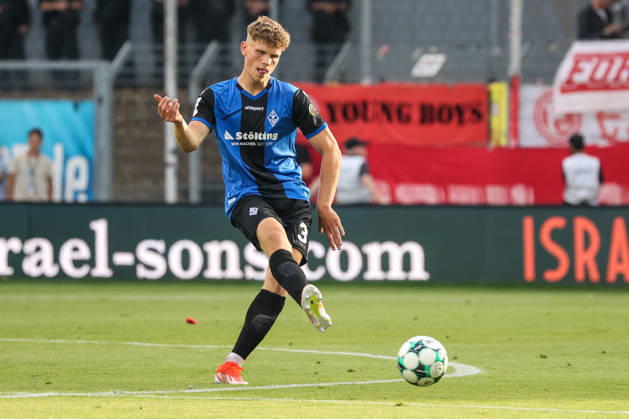 Moritz Malik Polte, SV Waldhof Mannheim, 3rd Division, Matchday 1, SV Waldhof Mannheim vs. Fortuna Düsseldorf on August 7, 2026, at Carl Benz Stadium in Mannheim, Germany; Carl Benz Stadium, Mannheim, Germany Copyright: xFranzxReindelx