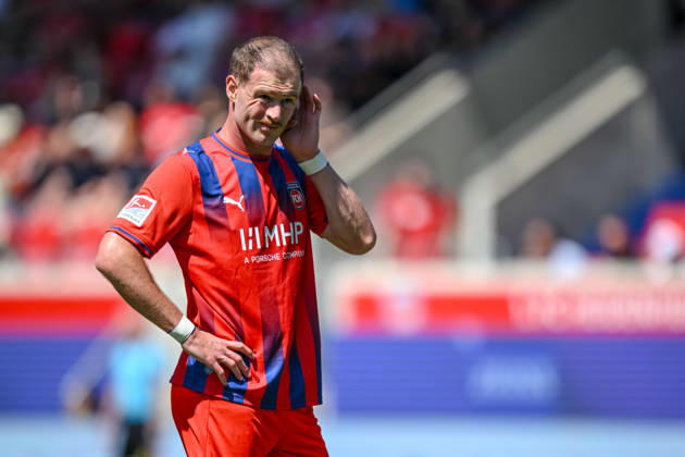 Budu Siwsiwadse of 1 FC Heidenheim 1846 gestures during the 2. Bundesliga match between 1 FC Heidenheim and VfL Osnabrück at the Voith Arena on August 8, 2026, in Heidenheim an der Brenz, Germany Photo by Harry Langer DeFodi Images Budu Siwsiwadse of 1 FC Heidenheim 1846 gestures during the 2nd Bundesliga match between 1 FC Heidenheim and VfL Osnabrück at the Voith Arena on August 8, 2026, in Heidenheim an der Brenz, Germany. Photo by Harry Langer, DeFodi Images. DFB and DFL regulations prohibit any use of photographs as image sequences and or quasi-video. Photo by Harry Langer, DeFodi Images. DFB and DFL regulations prohibit any use of photographs as imSEQUENCES AND OR QUASI-VIDEO
