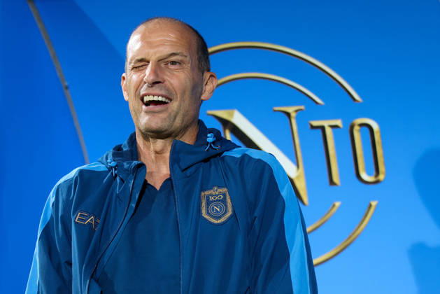 Napoli™s head coach Massimiliano Allegri during the friendly match Napoli and Celta Vigo at the Teofilo Patini Stadium in Castel Di Sangro, Central Southern Italy - Saturday, August 08 , 2026. - Soccer .  Copyright: xAlessandroxGarofalo LaPressex