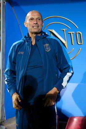 Napoli™s head coach Massimiliano Allegri during the friendly match Napoli and Celta Vigo at the Teofilo Patini Stadium in Castel Di Sangro, Central Southern Italy - Saturday, August 08 , 2026. - Soccer .  Copyright: xAlessandroxGarofalo LaPressex