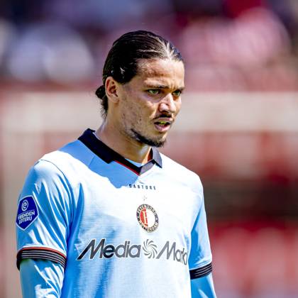 ROTTERDAM SC Feyenoord Rotterdam forward Anis Hadj Moussa during the Vriendenloterij Eredivisie match between Sparta and Feyenoord at Stadion Het Kasteel on August 9, 2026, in Rotterdam, the Netherlands. Photo by DeFodi Images