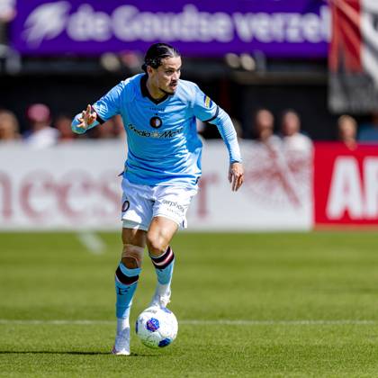 ROTTERDAM SC Feyenoord Rotterdam forward Anis Hadj Moussa during the Vriendenloterij Eredivisie match between Sparta and Feyenoord at Stadion Het Kasteel on August 9, 2026, in Rotterdam, the Netherlands. Photo by DeFodi Images