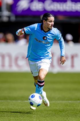 ROTTERDAM SC Feyenoord Rotterdam forward Anis Hadj Moussa during the Vriendenloterij Eredivisie match between Sparta and Feyenoord at Stadion Het Kasteel on August 9, 2026, in Rotterdam, the Netherlands. Photo by DeFodi Images