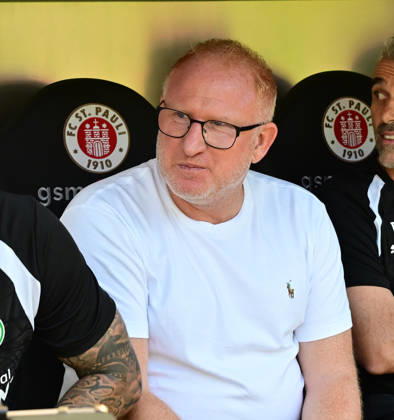 August 8, 2026, GER Soccer, Men, 2nd Division, Matchday 1, 2026–2027 Season, Hamburg, FC St. Pauli vs. SpVgg Greuther Fürth Coach Heiko Vogel Fürth DFB DFL regulations prohibit any use of photographs as image sequences and or quasi-video Hamburg Millerntorstadion Hamburg Germany Copyright: xnordphotoxGmbH xWitkex