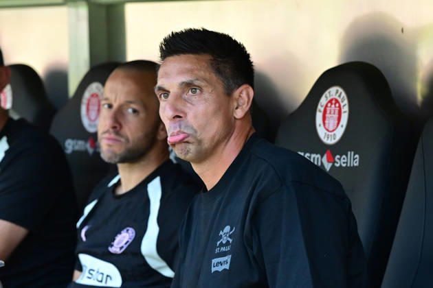 August 8, 2026, GER Soccer, Men, 2nd Division, Matchday 1, 2026–2027 Season, Hamburg, FC St. Pauli vs. SpVgg Greuther Fürth Coach Marcel Rapp Pauli DFB DFL regulations prohibit any use of photographs as image sequences and or quasi-video Hamburg Millerntorstadion Hamburg Germany Copyright: xnordphotoxGmbH xWitkex