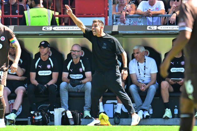 August 8, 2026, GER Soccer, Men, 2nd Division, Matchday 1, 2026–2027 Season, Hamburg, FC St. Pauli vs. SpVgg Greuther Fürth Coach Marcel Rapp Pauli DFB DFL regulations prohibit any use of photographs as image sequences and or quasi-video Hamburg Millerntorstadion Hamburg Germany Copyright: xnordphotoxGmbH xWitkex