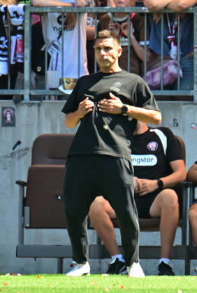 August 8, 2026, GER Soccer, Men, 2nd Division, Matchday 1, 2026–2027 Season, Hamburg, FC St. Pauli vs. SpVgg Greuther Fürth Coach Marcel Rapp Pauli DFB DFL regulations prohibit any use of photographs as image sequences and or quasi-video Hamburg Millerntorstadion Hamburg Germany Copyright: xnordphotoxGmbH xWitkex