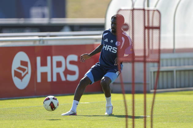 August 12, 2026, Soccer, FC Schalke 04 Junior Training, Dina Ebimbe, FC Schalke 04, Gelsenkirchen, FC Schalke 04 Training Facility, North Rhine-Westphalia, Germany, xRHR, PHOTO YYx Copyright: RHR-FOTOx RHR-FOTO YY