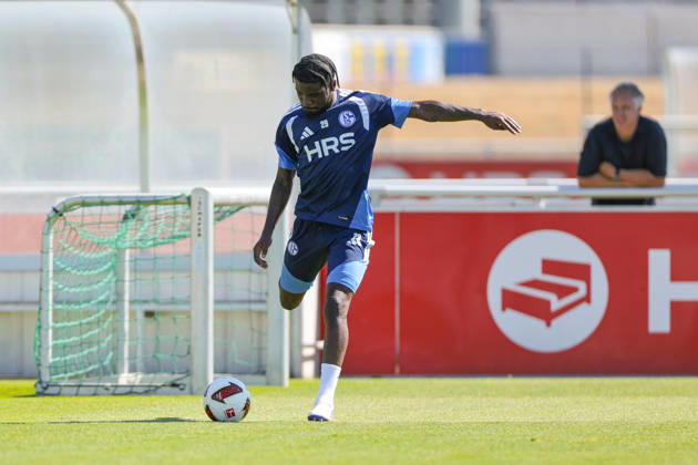 August 12, 2026, Soccer, FC Schalke 04 Junior Training, Dina Ebimbe, FC Schalke 04, Gelsenkirchen, FC Schalke 04 Training Facility, North Rhine-Westphalia, Germany, xRHR, PHOTO YYx Copyright: RHR-FOTOx RHR-FOTO YY
