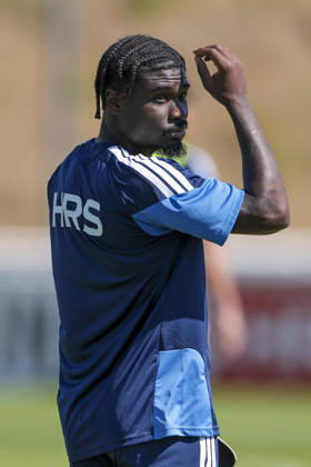 August 12, 2026, Soccer, FC Schalke 04 Junior Training, Dina Ebimbe, FC Schalke 04, Gelsenkirchen, FC Schalke 04 Training Facility, North Rhine-Westphalia, Germany, xRHR, PHOTO YYx Copyright: RHR-FOTOx RHR-FOTO YY