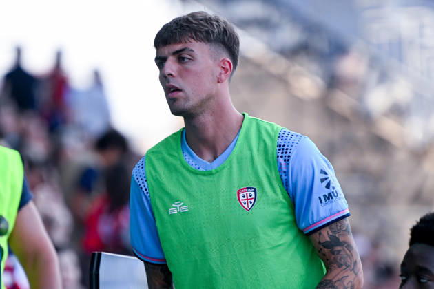Cagliari s Daniel Maldini in action during the Serie A soccer match between Cagliari Calcio and Arezzo at the Unipol Domus in Cagliari, Sardinia - Friday 14th august 2026. - Soccer  Copyright: x Â®xGianlucaxZuddas LaPressex