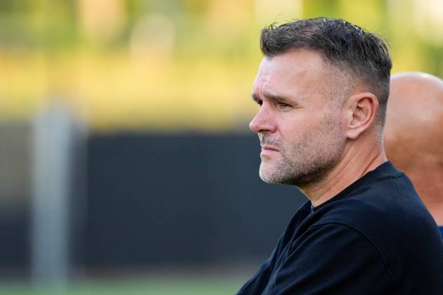VELSEN-ZUID , 14-08-2026 , BUKO Stadion , season 2026 2027 , Dutch Eredivisie football , match between Telstar and Sparta Rotterdam , Picture shows Telstar coach Henk Brugge Telstar - Sparta  x205709335x Copyright: