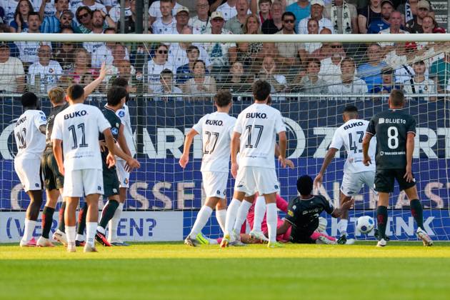 VELSEN-ZUID , 14-08-2026 , BUKO Stadion , season 2026 2027 , Dutch Eredivisie football , match between Telstar and Sparta Rotterdam , Picture shows Sparta Rotterdam player Marvin Young scoring the 0-1 Telstar - Sparta  x205709886x Copyright: