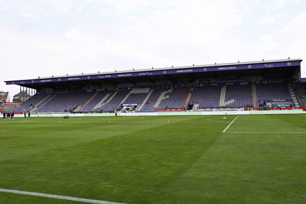 August 15, 2026, xkwix, Soccer, 2. Bundesliga, VfL Osnabrück 1 FC Magdeburg, Stadion an der Bremer Brücke, Matchday 2, 2026–2027 season; Main grandstand with VFL lettering formed by seats. DFB regulations prohibit any use of photographs as image sequences and or quasi-video. Photo: xKamilxWilkowskixPressefotoKochx, Lower Saxony, Germany
