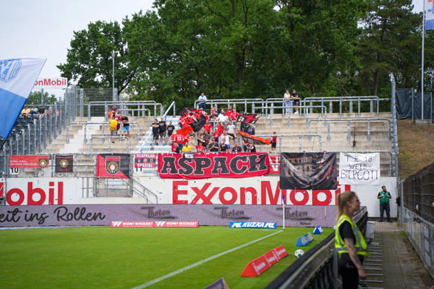 German Soccer, 3rd Division, Matchday 2, Hänsch Arena, SV Meppem vs. SG Sonnenhof Großaspach – Aspach Fans Copyright: xMichelxWittex