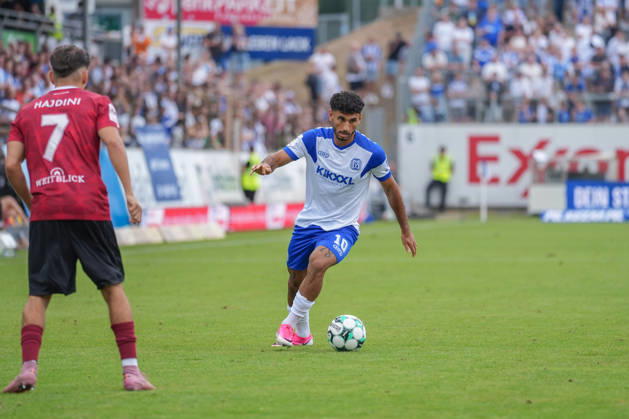 German Soccer, 3rd Division, Matchday 2, Hänsch Arena, SV Meppen vs. SG Sonnenhof Großaspach, Kasra Ghawilu (SV Meppen), 10 Copyright: xMichelxWittex
