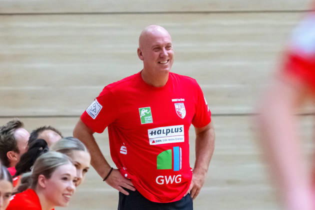 Coach Pether Krautmeyer, Halle; SV Union Halle Neustadt vs. Hazena Kynzvart, Czech Republic; Women s Handball Bundesliga; Friendly Match; 2026–27 Season; August 16, 2026; Halle SWH Arena, Saxony-Anhalt, Germany