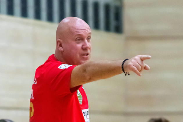 Coach Pether Krautmeyer, Halle; SV Union Halle Neustadt vs. Hazena Kynzvart, Czech Republic; Women s Handball Bundesliga; Friendly Match; 2026–27 Season; August 16, 2026; Halle SWH Arena, Saxony-Anhalt, Germany