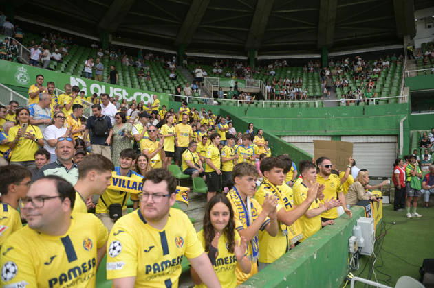 ESP LaLiga EA Sports: Racing Santander vs. Villarreal CF—Villarreal fans during the LaLiga EA Sports match between Racing Santander and Villarreal CF, played at Campos de Sport de El Sardinero Stadium in Cantabria on August 16, 2026, in Spain. Spanish Soccer Copyright: xAlbertoxLosax xAgenciaxLOFx