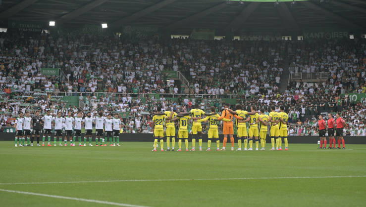 ESP LaLiga EA Sports: Racing Santander vs. Villarreal CF presentation during the LaLiga EA Sports match between Racing Santander and Villarreal CF, played at Campos de Sport de El Sardinero Stadium in Cantabria on August 16, 2026, in Spain. Spanish Soccer Copyright: xAlbertoxLosax xAgenciaxLOFx