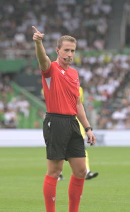 ESP LaLiga EA Sports: Racing Santander vs. Villarreal CF — Miguel Sesma Espinosa officiated the LaLiga EA Sports match between Racing Santander and Villarreal CF, played at Campos de Sport de El Sardinero Stadium in Cantabria on August 16, 2026, in Spain. Spanish Soccer Copyright: xAlbertoxLosax xAgenciaxLOFx
