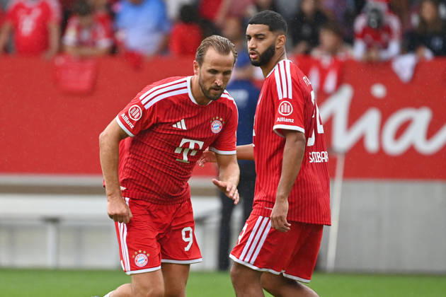 by Ismael SAIBARI, Bayern Munich; Harry KANE, Bayern Munich; Event: FC Bayern Munich Open Practice and Family Day on August 17, 2026, at the FC Bayern Campus in Munich; Soccer: Bundesliga 1, 2026–2027 Season