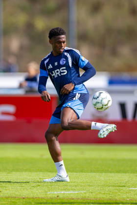 August 20, 2026, Soccer, FC Schalke 04 Training, Junior Adamu, FC Schalke 04, Gelsenkirchen, FC Schalke 04 Training Facility, North Rhine-Westphalia, Germany, xRHR PHOTO YYx Copyright: RHR-FOTOx RHR-FOTO YY
