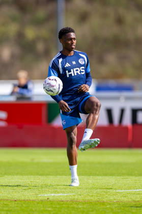 August 20, 2026, Soccer, FC Schalke 04 training session, Junior Adamu, FC Schalke 04, Gelsenkirchen, FC Schalke 04 training facility, North Rhine-Westphalia, Germany, xRHR, PHOTO YYx Copyright: RHR-FOTOx RHR-FOTO YY
