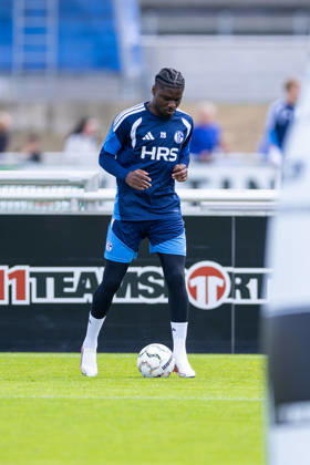 August 20, 2026, Soccer, FC Schalke 04 Junior Training, Dina Ebimbe, FC Schalke 04, Gelsenkirchen, FC Schalke 04 Training Facility, North Rhine-Westphalia, Germany, xRHR, PHOTO YYx Copyright: RHR-FOTOx RHR-FOTO YY